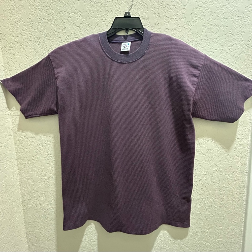 Men’s Cal Cru Micro-striped Purple T-Shirt XL